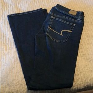 American Eagle dark denim boot cut stretch jeans